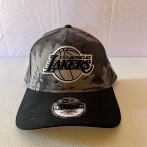 New Era Lakers Black and Gray Cap